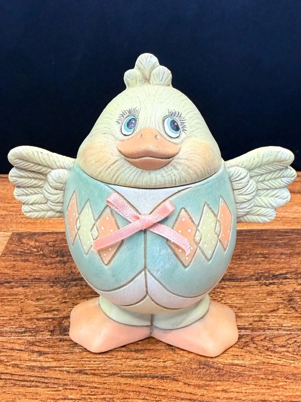 Easter Egg Chick Trinket Box
